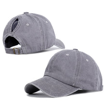Load image into Gallery viewer, Cotton Ponytail Baseball Cap