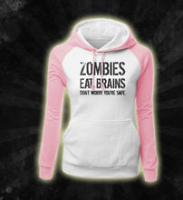 Load image into Gallery viewer, Zombies Eat Brains Hoodie – Funny Unisex Graphic Pullover Sweatshirt