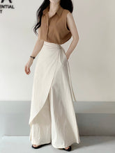 Load image into Gallery viewer, Lrregular Side Wide Leg Skirt Pants