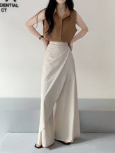 Load image into Gallery viewer, Lrregular Side Wide Leg Skirt Pants