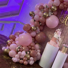Load image into Gallery viewer, 167Pcs Retro Pink Balloons Arch Kit Gold Latex Balloons For Wedding Anniversary Birthday Party Decoration Girl Birthday Party Decoration