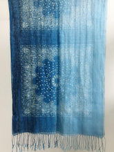 Load image into Gallery viewer, Artisanal 100% Linen Wax-Dyed Scarf
