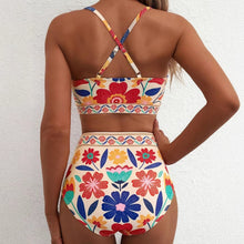 Load image into Gallery viewer, Women's Floral Print High-Waist U-Wire Bikini Set