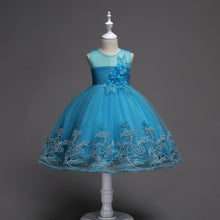 Load image into Gallery viewer, First Communion Flower Girl Dress - Mandotos Lace Trim Tulle Bead Embroidery