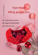 Load image into Gallery viewer, Valentine's Day Soap Rose Gift Box - Crystal Pendant Necklace Set