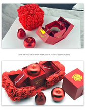 Load image into Gallery viewer, Valentine's Day Soap Rose Gift Box - Crystal Pendant Necklace Set