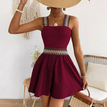 Load image into Gallery viewer, Women's Resort-Style Sleeveless Wide-Leg Jumpsuit with Cinched Waist