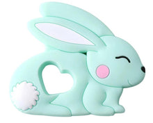 Load image into Gallery viewer, Baby Teether Silicone Rabbit Food Grade Bunny Teether Nursing Teething Accessories Silicone Animal Teether For Kids and Baby
