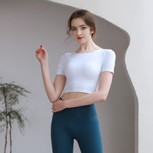 Load image into Gallery viewer, Tight Fit Yoga Top With Chest Pad Beauty Back Breathable