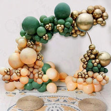 Load image into Gallery viewer, 186Pcs Peach Green Metallic Latex Balloon Set For Wedding Birthday Party Decoration Baby Showers Girls Party Bridal Showers