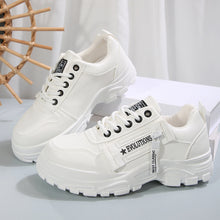 Load image into Gallery viewer, Women’s Lace‑Up Side‑Zipper Sports Sneakers