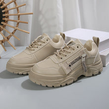 Load image into Gallery viewer, Women’s Lace‑Up Side‑Zipper Sports Sneakers