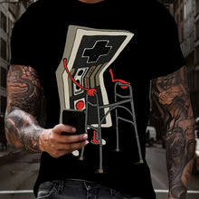 Load image into Gallery viewer, Game Controller Graphic Shirt for Men – Plus Size Streetwear Tee