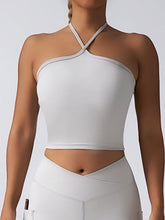 Load image into Gallery viewer, Padded Crop Top Push Up Sports Bra – Seamless Supportive Gym Tank for Women