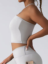 Load image into Gallery viewer, Padded Crop Top Push Up Sports Bra – Seamless Supportive Gym Tank for Women
