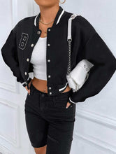 Load image into Gallery viewer, Women's Printed Baseball Collar Jacket – Casual Streetwear