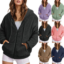 Load image into Gallery viewer, Long Zip-Up Hoodie – Soft Cotton Velvet, Oversized Fit