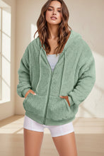 Load image into Gallery viewer, Long Zip-Up Hoodie – Soft Cotton Velvet, Oversized Fit
