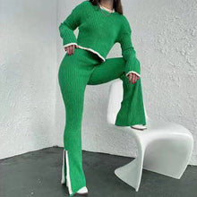 Load image into Gallery viewer, Women’s Casual Color-Block Two-Piece Set