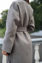 Load image into Gallery viewer, Classic Wool Blend Coat in Grey
