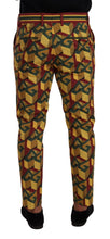 Load image into Gallery viewer, Dolce & Gabbana Multicolor Logo Mania Cotton Tapered Trouser Pants