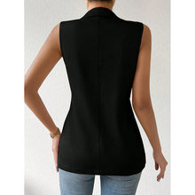 Load image into Gallery viewer, Women's Sleeveless Open-Front Vest Blazer – Work & Office Jacket