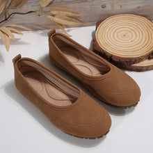 Load image into Gallery viewer, Women’s Low-Cut Round Toe Loafers – Slip-On Flat Casual Shoes