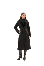 Load image into Gallery viewer, Genuine Mink Fur Eco Suede Coat