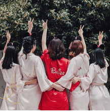 Load image into Gallery viewer, Custom Satin Bridesmaid Robes – Personalized with Name, Title, or Date | Wedding Party Gifts