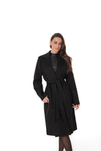 Load image into Gallery viewer, Lafayette Cashmere Blend Overcoat in Black