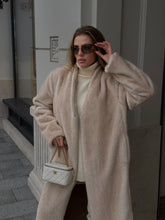 Load image into Gallery viewer, Sylvie Iconic Statement Fiber Coat in Ivory