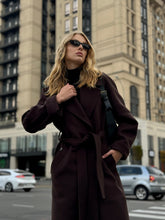 Load image into Gallery viewer, Emily Classic Wool Blend Overcoat in Rich Chocolate