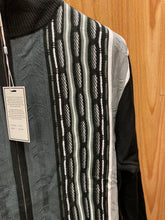 Load image into Gallery viewer, Stacy Adams 5316 Black Geometric Print Sweater | Full Zip