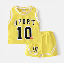 Load image into Gallery viewer, Children's Summer Basketball Clothing Set – Boys' Vest and Shorts Two-Piece - # BOAA11310001