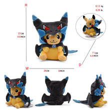 Load image into Gallery viewer, 24 Pcs Pokemon Pikachu Cosplay Toys Charizard Snorlax Garchomp Tyranitar Hydreigon Anime Stuffed Plush Cartoon Peluche Dolls - # BOT&G512610001