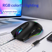 Load image into Gallery viewer, Ergonomic Design Wired RGB Professional Gaming Mouse Optical Gamer Mice Adjustable DPI Mouse With Backlight For Computer