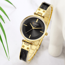 Load image into Gallery viewer, Womens Elegant Stainless Steel Watch With Ceramic Bracelet In Shimmering Marble Colors