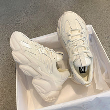 Load image into Gallery viewer, Elegant Women's Sneakers Lace Up Thick Platform Casual Shoes Leather Comfortable Walking Footwear Fashion New Lightweight Casual Everyday Walking Fashion Sneakers