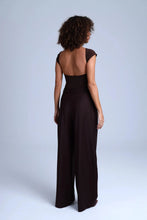 Load image into Gallery viewer, Broadway Monica Wide-Leg Virgin Wool Pants in Dark Coffee