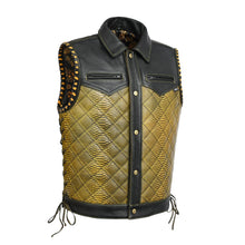 Load image into Gallery viewer, Kingsnake Men’s Motorcycle Leather Vest