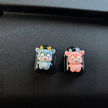 Load image into Gallery viewer, 2 Pcs Simple Car Small Hooks Cartoon Decorative Cute Car Dashboard Hook Mini Hanger for Mask Heart Adhesive Hook for Hat Coat Towel Wall Hanging Multi Vehicle Sticky Hooks Durable Holder Automobile Styling Interior Organizer Ornaments Hook