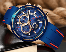 Load image into Gallery viewer, Men's Waterproof Modern Watch With Rubber Straps Multifunction Watches Unique Design Perfect Gift
