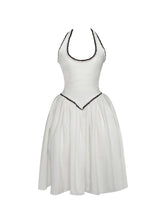 Load image into Gallery viewer, Natalie U Neck Halter Drop Waist Tweed Midi Dress