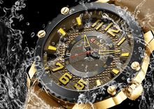 Load image into Gallery viewer, Men's Waterproof Sport Watch With Leather Belts And Large Numbers Details Unique Design Perfect Gift
