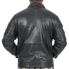 Load image into Gallery viewer, George Classic Black Leather Jacket