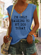 Load image into Gallery viewer, Women's V-Neck Printed Short Sleeve Loose Top – 14 Colors S–4XL