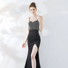 Load image into Gallery viewer, One-shoulder Banquet Temperament Mermaid Dress Suspenders