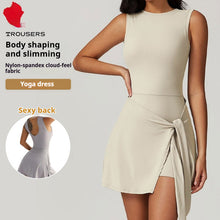 Load image into Gallery viewer, Women's Fitness Beauty-Back Yoga Dress – Sleeveless Active Mini