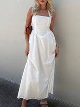 Load image into Gallery viewer, Black Ruched Halter Neck Midi Dress Sleek & Sophisticated Dress For Women