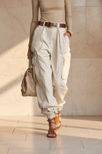 Load image into Gallery viewer, Women's High-Waist Cargo Parachute Pants with Elastic Ankle Cuffs